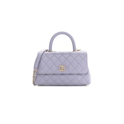 CHANEL CAVIAR QUILTED MINI COCO HANDLE FLAP 1000665 (23*14*9cm)